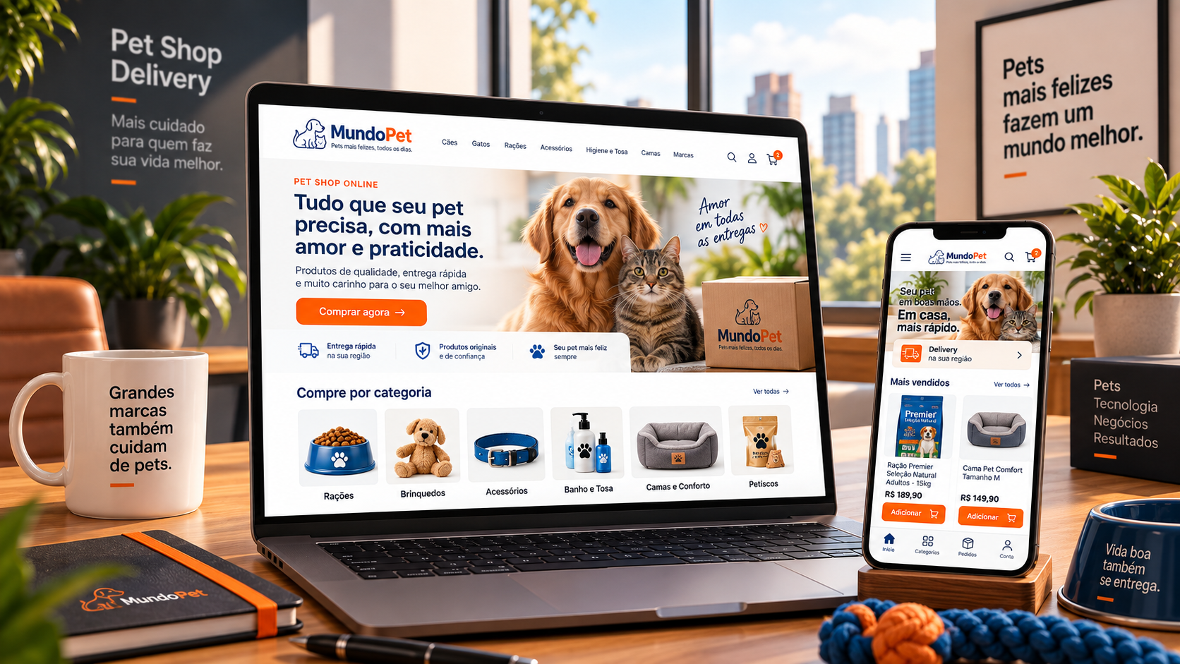 Lojas Virtuais com sistema de delivery